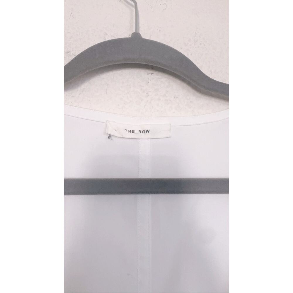 THE ROW Daria Scoop-neck Sleeveless Poplin Maxi Dress In White US4 - Picture 9 of 10